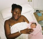 Just after birth, the best feeling ever! Fun though, they didn't have any blue blanket in the labour ward