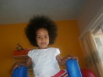 Just me in my room playing with my Afro