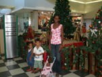 With Aunt Flora & bro Amani in Mlimani City Mall Dar es Salaam Dec 2009