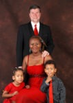 With my family, Xmas portrait 2009