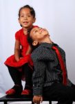 With my brother Amani, Xmas family portrait 2009