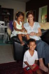 In our house with aunt Jenny & brother Amani May 2010