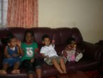 At Blandia place, Amani & Malaika with her kids