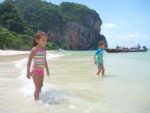 With my sis Malaika, Railay beach Krabi, Thailand. July 2011