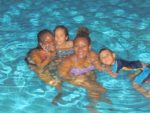 In the pool by night @Al Waha 