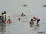 Washing off the mud - El Totumo, Colombia