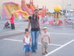 With Aunt Flora and Amani ndani ya play ground Qurum City Center Muscat