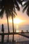 Beautiful sunrise at Thanya Beach Resort