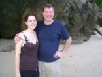 My hubby with his daughter Jenny at Railay beach