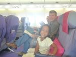 Hubby & Malaika in Thai Airways from Phuket to Bangkok