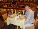 Having dinner with my daddy ndani ya Cruise Ship