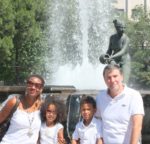 With my family mum, dad and sis Malaika in Madrid, Spain June 2011