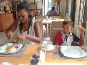 Shangri La, 2012 (Kids breakfast @Al Tanoor Restaurant, Shangri-La Hotels. Aug, 2012)