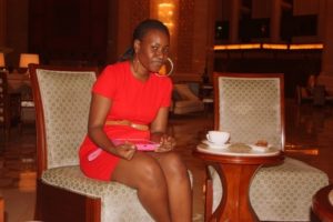 Tina in Al Bustan (Tina @Al Bustan Palace Ritz Carlton hotel, Oman with dada. Aug, 2012)