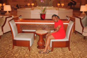 Tina in Al Bustan (Tina @Al Bustan Palace Ritz Carlton hotel, Oman with dada. Aug, 2012)