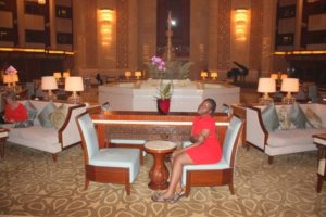 Tina in Al Bustan (Tina @Al Bustan Palace Ritz Carlton hotel, Oman with dada. Aug, 2012)