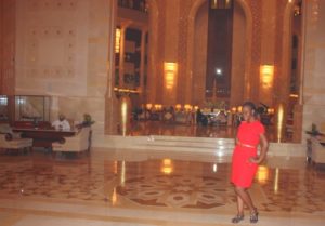 Tina in Al Bustan (Tina @Al Bustan Palace Ritz Carlton hotel, Oman with dada. Aug, 2012)