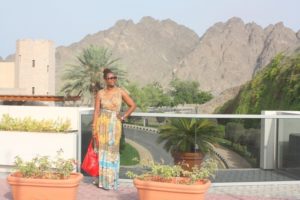 Tina in Al Bustan (Tina @Al Bustan Palace Ritz Carlton hotel, Oman with dada. Aug, 2012)