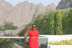 Tina in Al Bustan (Tina @Al Bustan Palace Ritz Carlton hotel, Oman with dada. Aug, 2012)