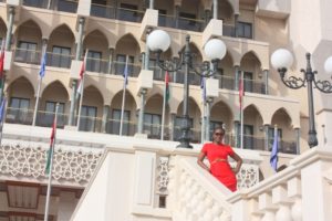 Tina in Al Bustan (Tina @Al Bustan Palace Ritz Carlton hotel, Oman with dada. Aug, 2012)