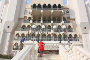 Tina in Al Bustan (Tina @Al Bustan Palace Ritz Carlton hotel, Oman with dada. Aug, 2012)