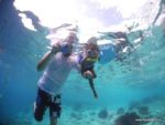 Hubby & Malaika Snorkelling at Bonaire