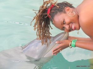 Dolphin Cove Jamaica (Kiss from a Dolphin @ Dolphin Cove In Jamaica, Dec 10. 2012)