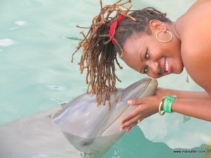 Dolphin Cove Jamaica (Kiss from a Dolphin @ Dolphin Cove In Jamaica, Dec 10. 2012)