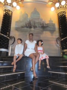 With my kids on MSC Divina