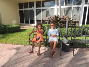 Amani and Malaika at Holiday Inn hotel long beach, Miami