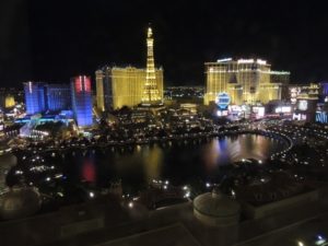 The view from our room, Las Vegas by night