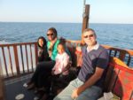 On Sunset Dhow with my family